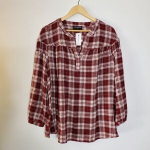 Lane Bryant classic bracelet Sleeve Pop over casual top NWT Size 14